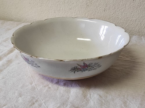 Ancien saladier plat creux en - creux,