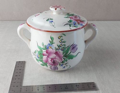 Ancien sucrier pot décor - sucrier,