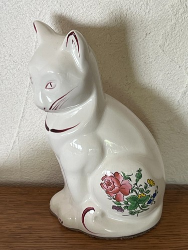 Rare chat en faience - chat,